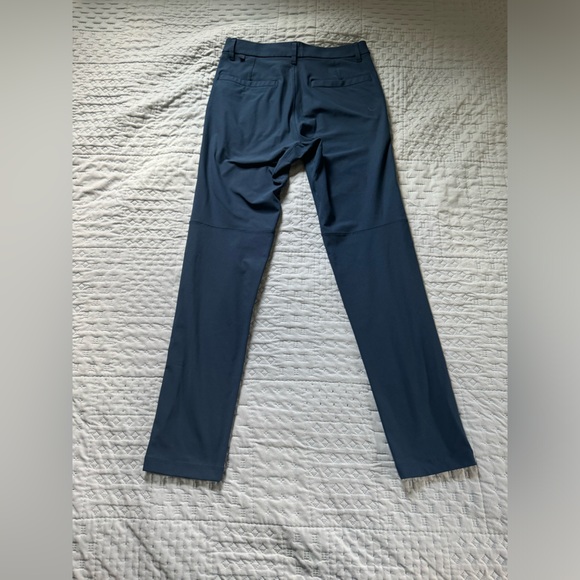 Lululemon Mens Commission Pant Slim Warpstreme 31" Inseam Navy VTag W 28" - Picture 5 of 8